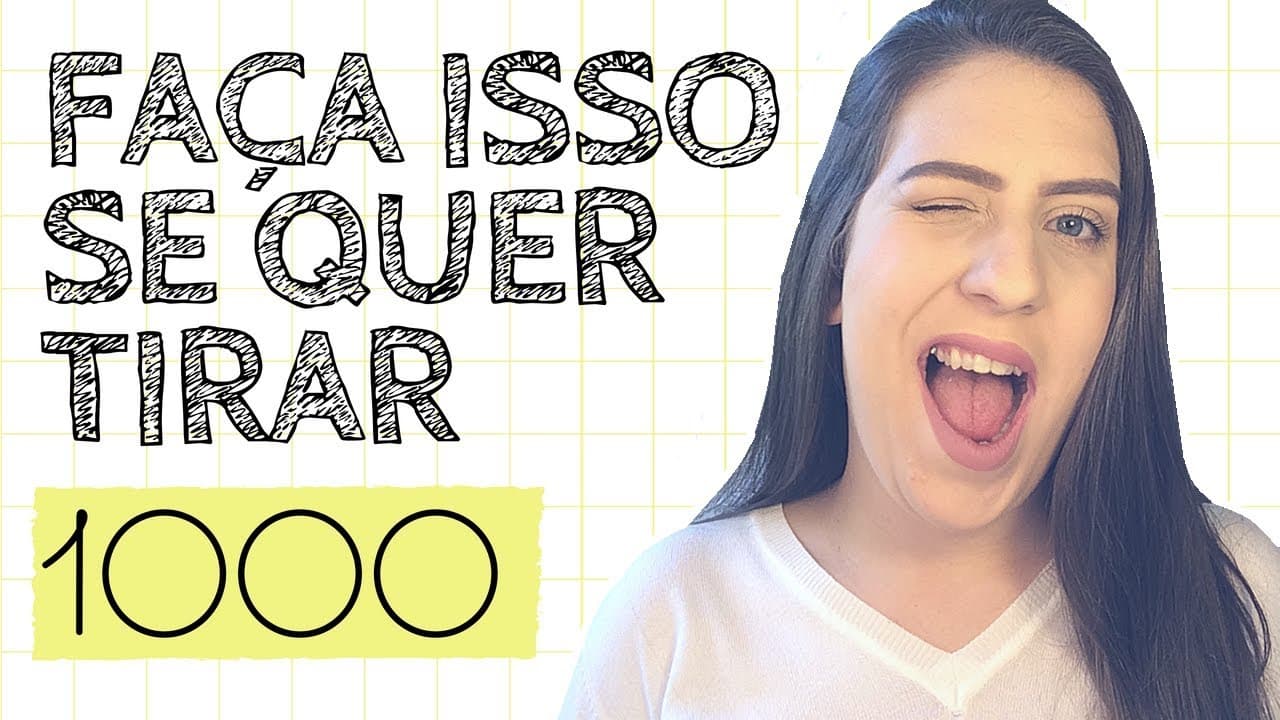 Thumbnail: 2 coisas que TODA redação nota mil tem + dica bônus