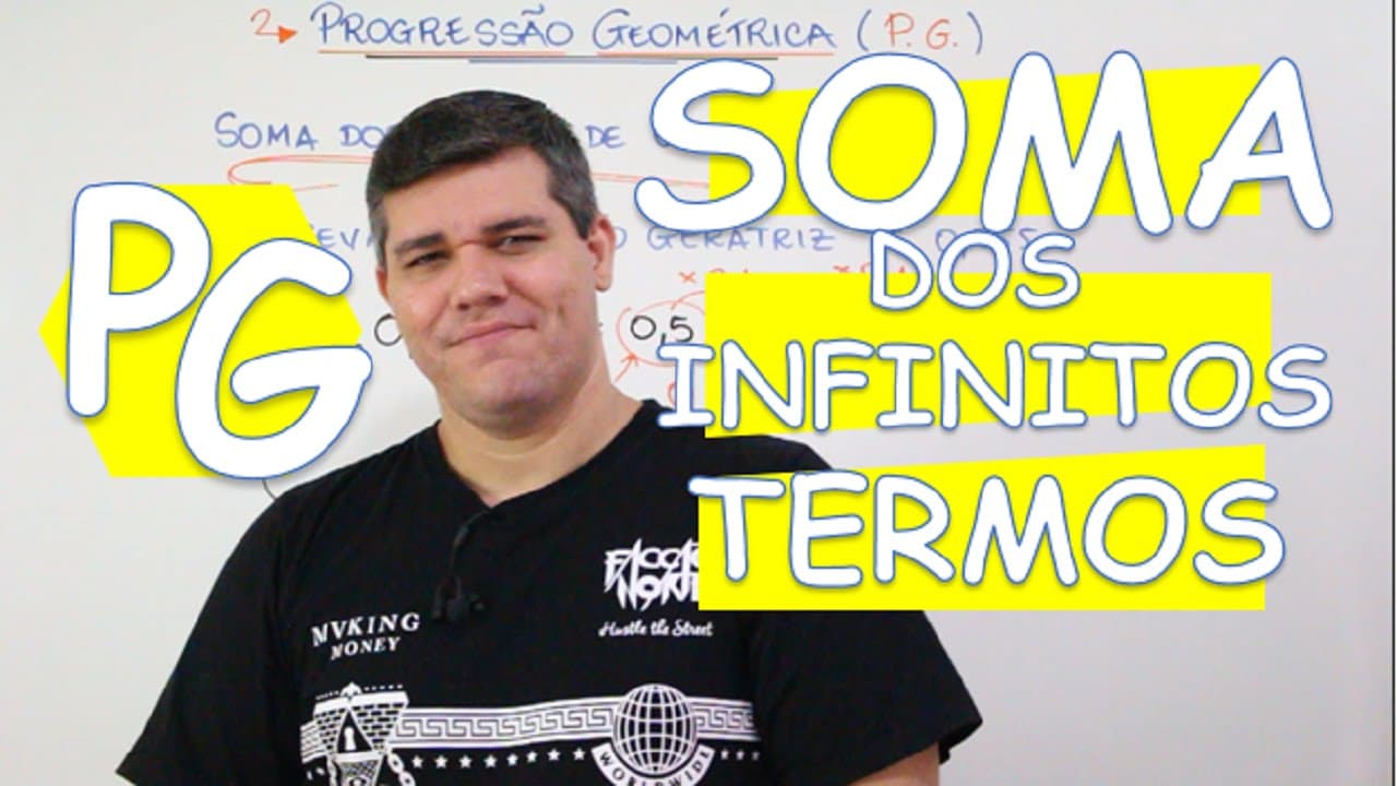 Thumbnail: P. G. PROGRESSÃO GEOMÉTRICA: SOMA DOS TERMOS DE UMA P. G. INFINITA