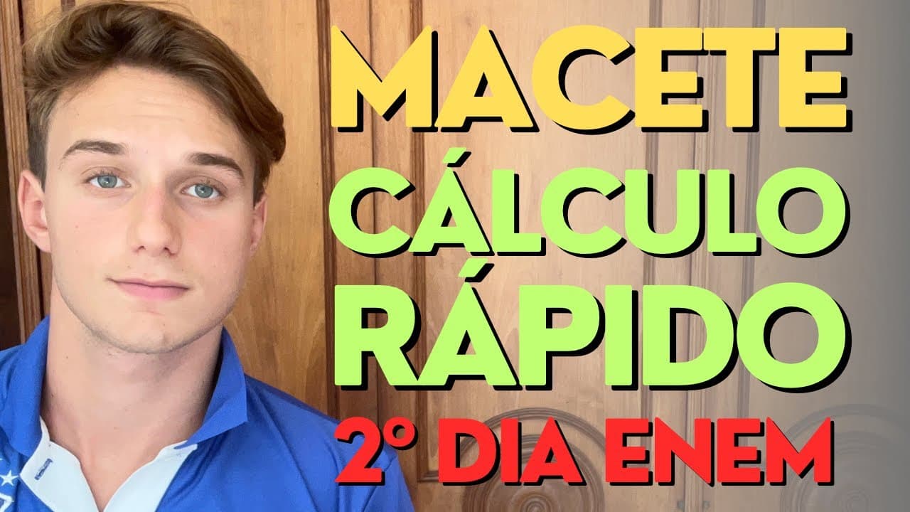 Thumbnail: CALCULE MUITO RÁPIDO NO ENEM COM ESSE SIMPLES MACETE