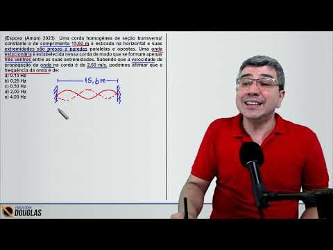 Thumbnail da aula: (Espcex (Aman) 2023) Uma corda homogênea de seção transversal constante e de comprimento