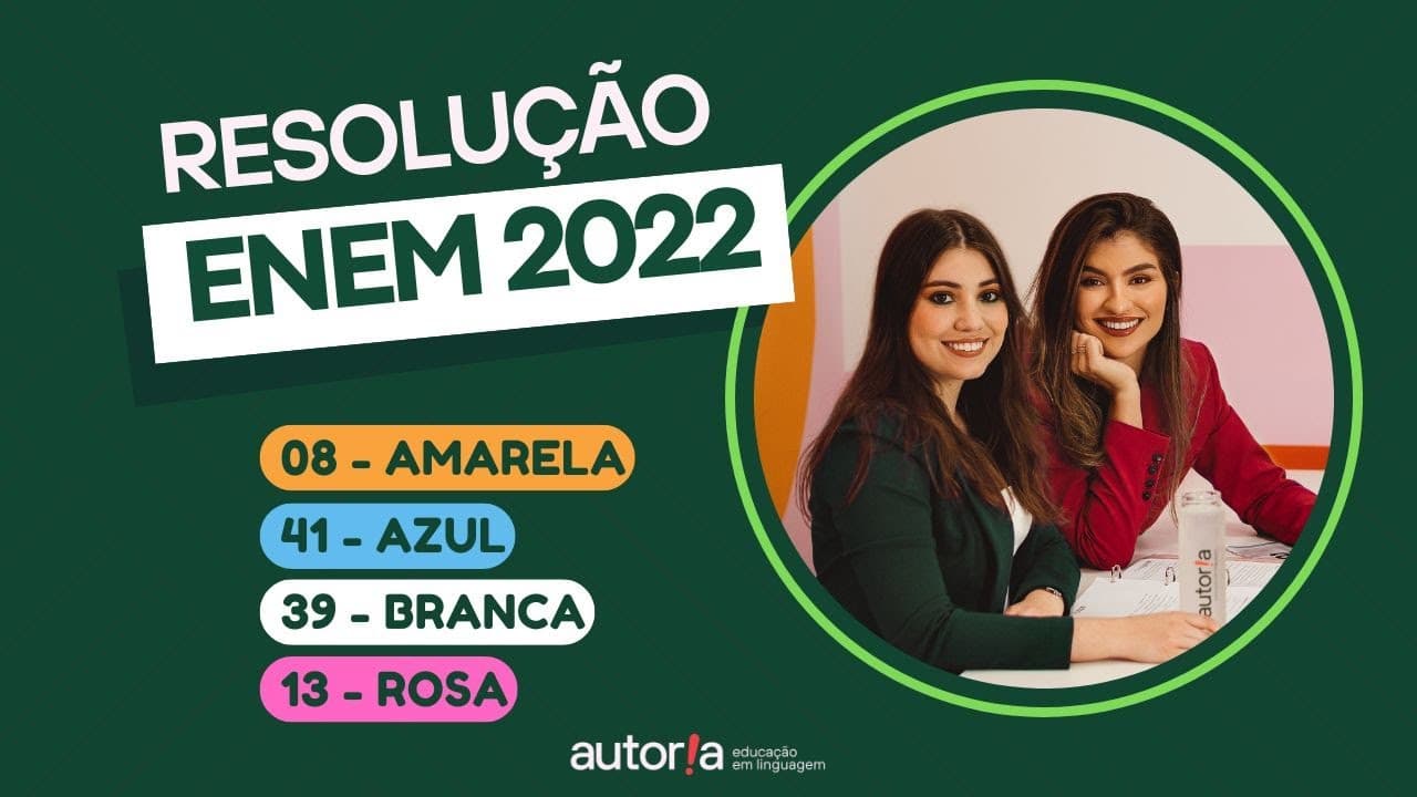 Thumbnail: Enem 2022 - Autoria Linguagem - Questão 07 | Linguagens, prova amarela