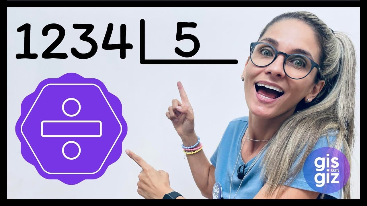 Thumbnail: DIVISÃO matemática Método super rápido.  | divisão por 5  \Prof. Gis/