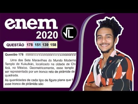 Thumbnail da aula: ENEM 2020 | Uma das Sete Maravilhas do Mundo Moderno é o Templo de Kukulkán, localizado na cidade de