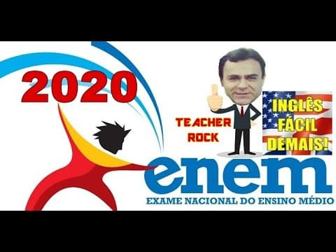 Thumbnail da aula: ENEM INGLÊS 2020 - Prova comentada e corrigida! INGLÊS FÁCIL DEMAIS!