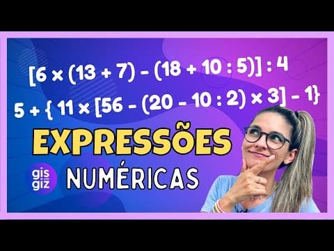 Thumbnail da aula: EXPRESSÕES NUMÉRICAS #02 \Prof. Gis/