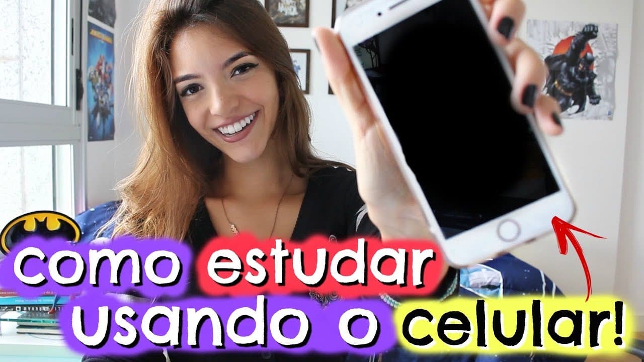Thumbnail: como ESTUDAR COM O CELULAR! - Débora Aladim