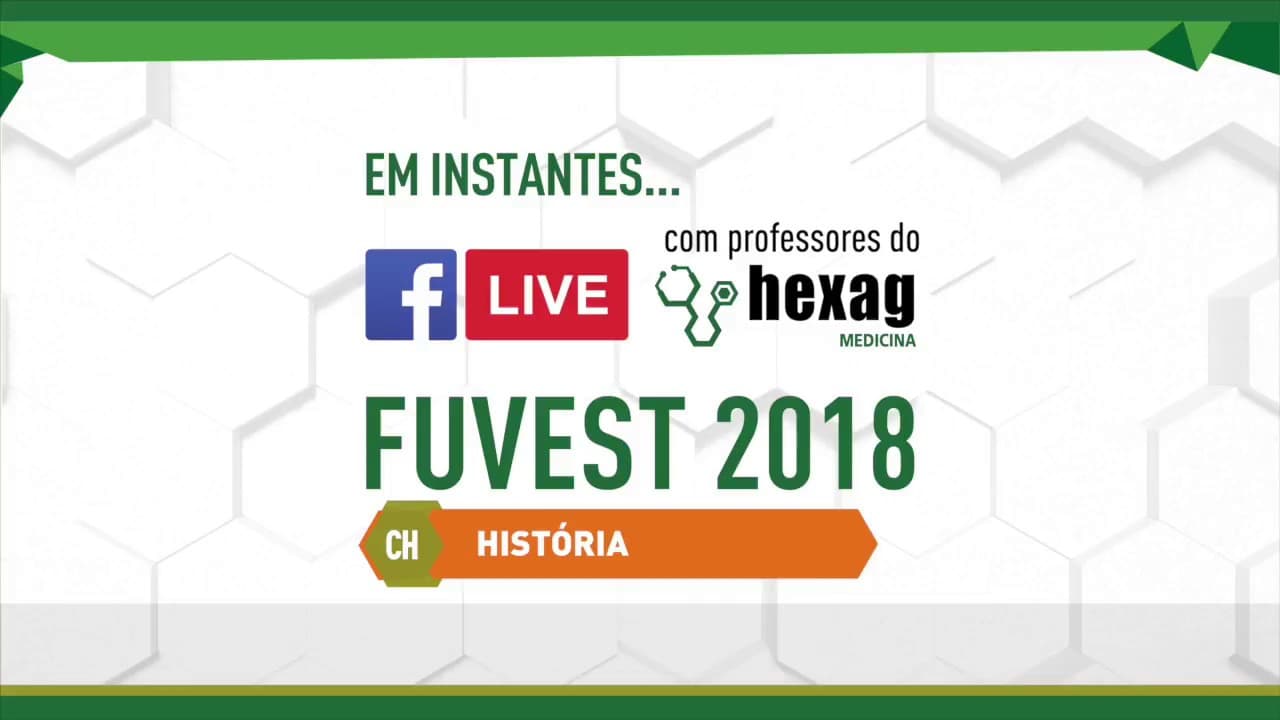 Thumbnail: AULÃO FUVEST (AO VIVO) - 1ª FASE - HISTÓRIA