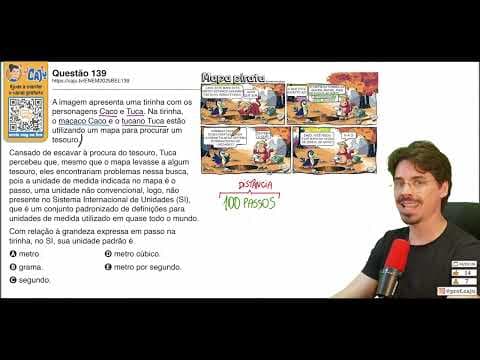 Thumbnail da aula: [ENEM 2025 Belém] 139 📘 SISTEMA INTERNACIONAL DE UNIDADES A imagem apresenta uma tirinha com os