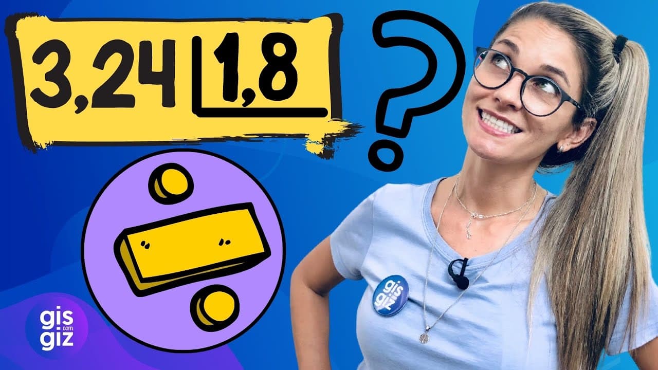 Thumbnail: DIVISÃO COM NÚMEROS DECIMAIS | DIVISÃO COM VÍRGULA |  \Prof. Gis/