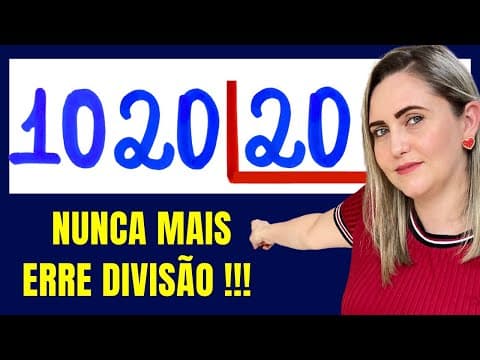 Thumbnail da aula: 🤔🤔DIVISÃO PASSO A PASSO !! Matemática básica todo dia.📚🚀