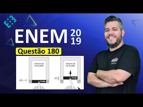 Thumbnail da aula: ✅ QUESTÃO 180 ENEM 2019 (Caderno Amarelo) 👉🏻 Um grupo de engenheiros está projetando um motor