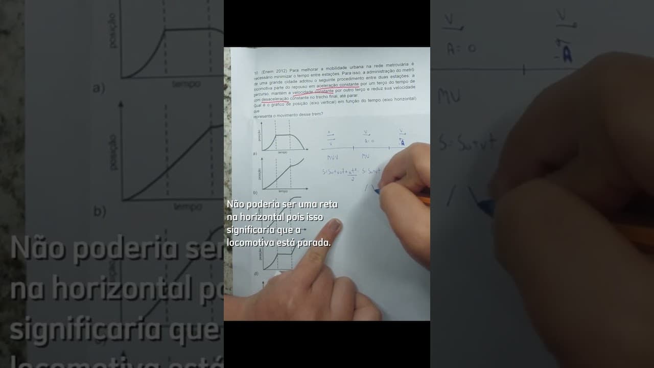 Thumbnail: Resolução de uma questão de física do ENEM 2012