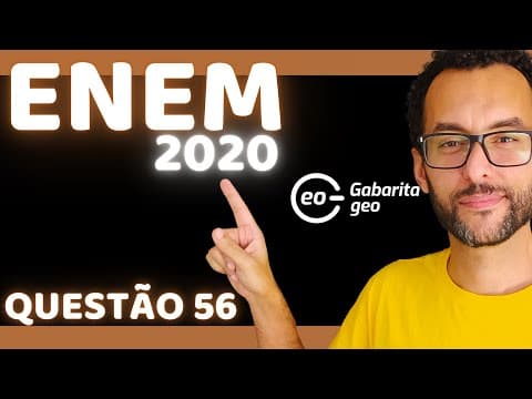 Thumbnail da aula: ✅ QUESTÃO 56 (PROVA AZUL) CIÊNCAS HUMANAS | ENEM 2020: AGRICULTURA