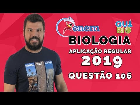 Thumbnail da aula: ENEM 2019 - Aplicação regular - Questão 106 - Com base nos experimentos de plantas de Mendel foram e