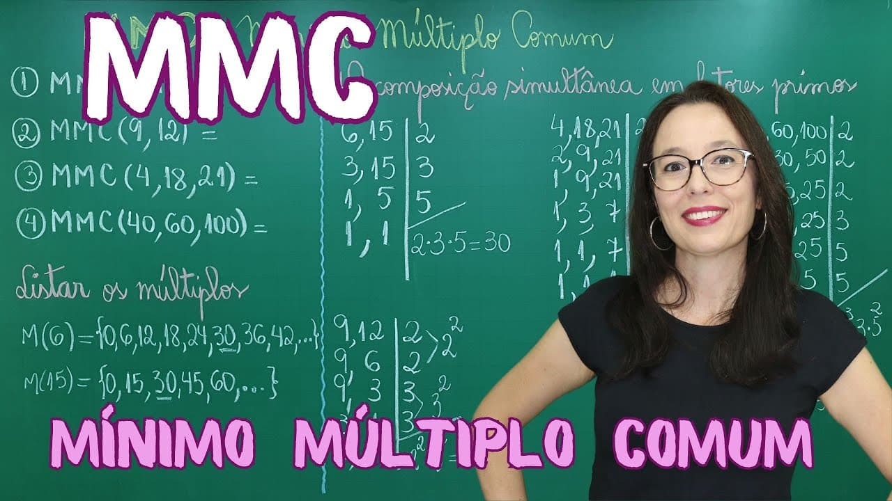 Thumbnail: MMC - MÍNIMO MÚLTIPLO COMUM - Professora Angela Matemática