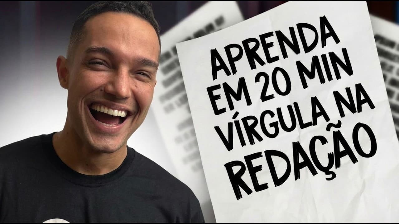 Thumbnail: Como usar a vírgula na redação do enem? Fácil e prático