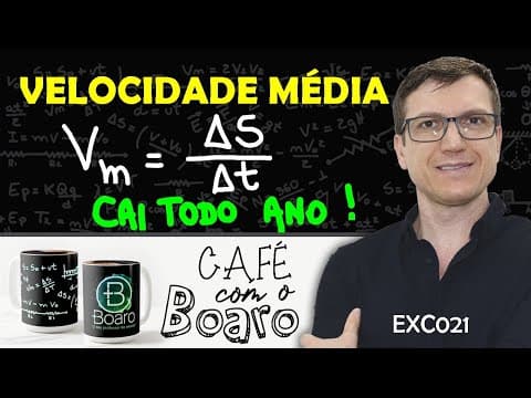 Thumbnail da aula: VELOCIDADE MÉDIA - Cinemática - EXERCÍCIOS para REVISÃO de FÍSICA - EXC021
