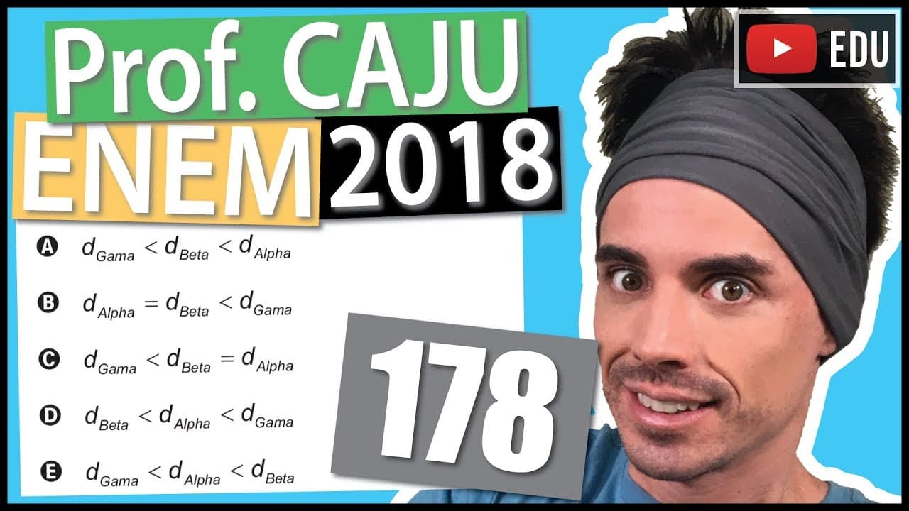 Thumbnail: [ENEM 2018] 178 📓 VELOCIDADE MÉDIA Numa atividade de treinamento realizada no Exército de um
