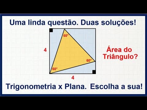 Thumbnail da aula: 💟 Geometria Plana x Trigonometria no cálculo de Área - A Matemática é LINDA! #28 💟