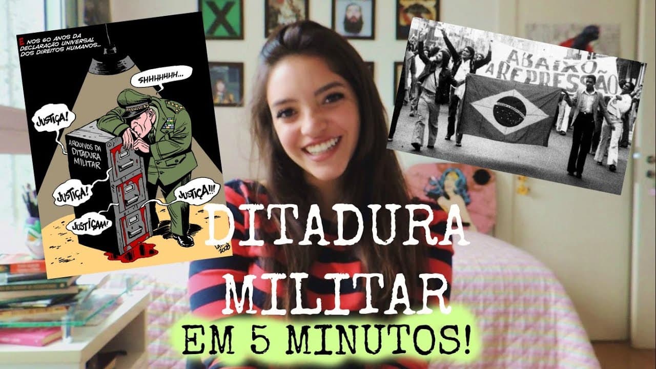 Thumbnail: 50 minutos em 5: DITADURA MILITAR (Débora Aladim)