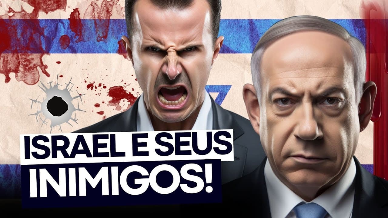 Thumbnail: ISRAEL e seus INIMIGOS e AMIGOS | Israel x Hamas | Geopolítica |