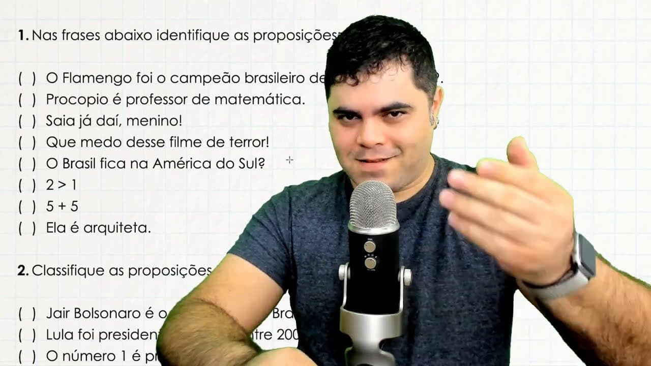 Thumbnail: ✔️ QUESTÕES DE CONCURSO PÚBLICO SOBRE LÓGICA PROPOSICIONAL | Curso de RLM | Aula 02