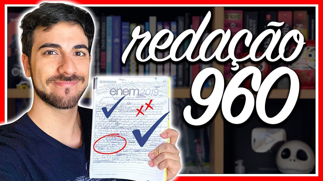 Thumbnail: LENDO MINHA REDAÇÃO 960 DO ENEM 2019 - Democratização do Cinema no Brasil