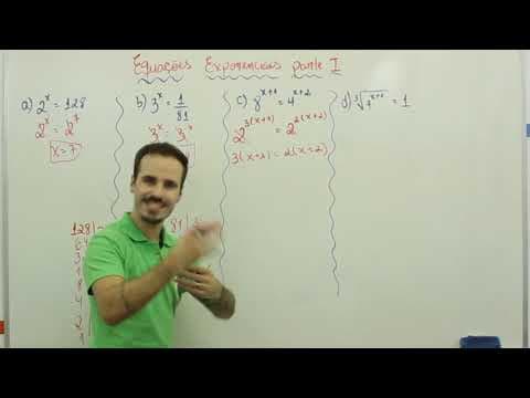 Thumbnail da aula: Matemática   Equações Exponenciais I