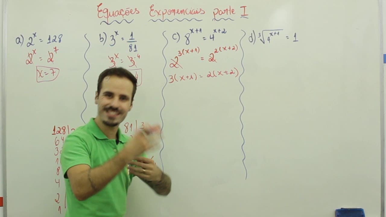 Thumbnail: Matemática   Equações Exponenciais I