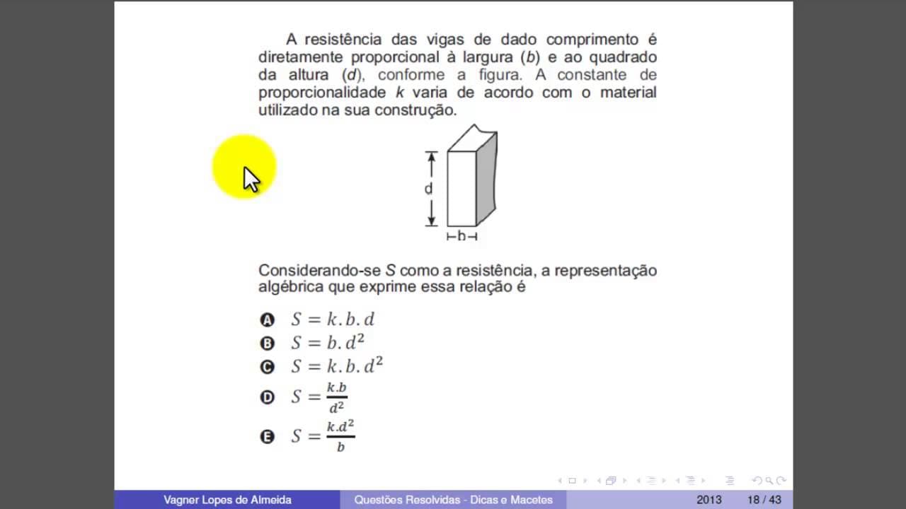 Thumbnail: Várias Questões do ENEM Resolvidas Com Dicas e Macetes - ENEM 2013