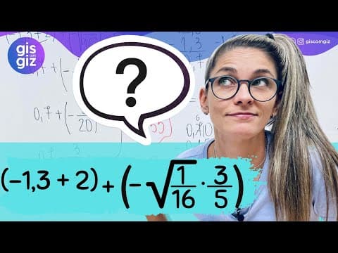 Thumbnail da aula: EXPRESSÃO NUMÉRICA COM NÚMEROS RACIONAIS \Prof. Gis/