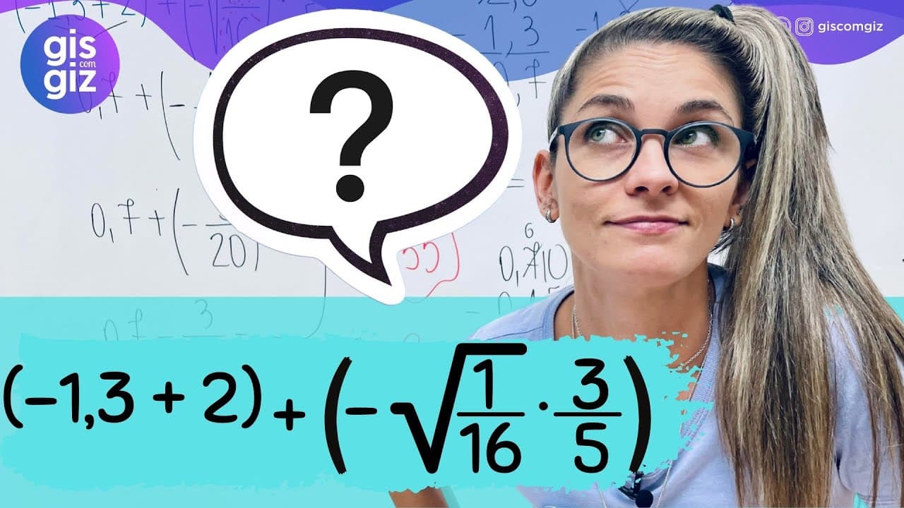 Thumbnail: EXPRESSÃO NUMÉRICA COM NÚMEROS RACIONAIS \Prof. Gis/