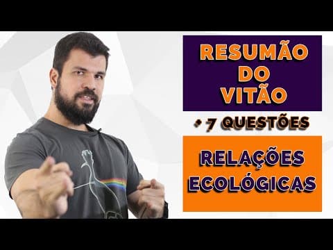 Thumbnail da aula: Resumão do Vitão - Ecologia - Relações Ecológicas  - Conteúdo e Resolução de 7 Exercícios ENEM
