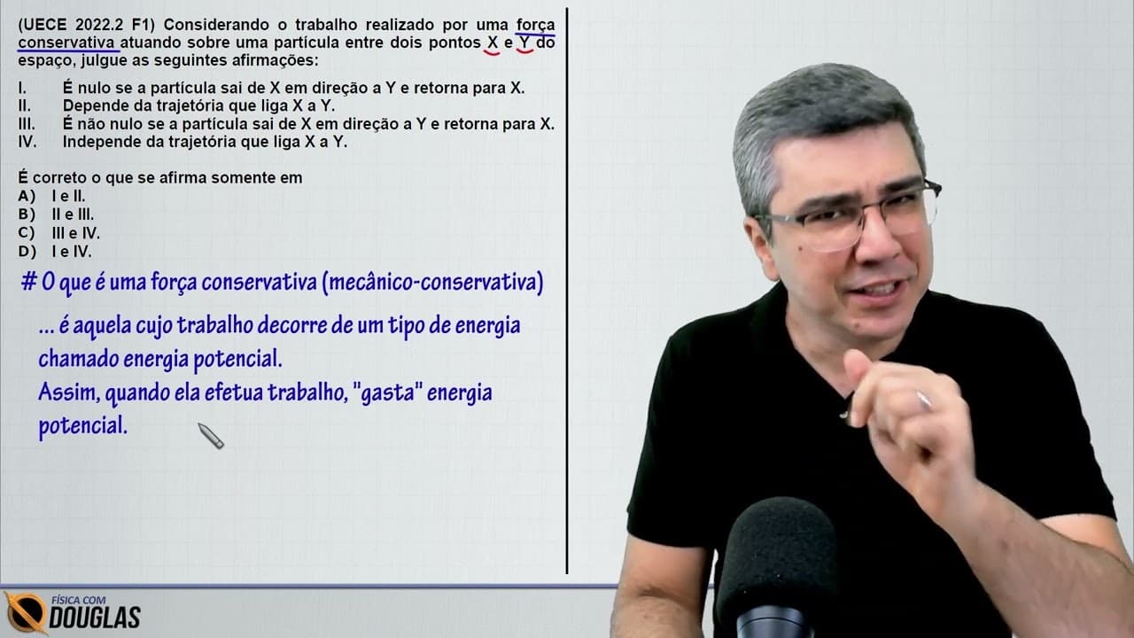 Thumbnail: COMO SÃO AS QUESTÕES DE FÍSICA NA UECE FASE 1 - RESOLVENDO UMA!