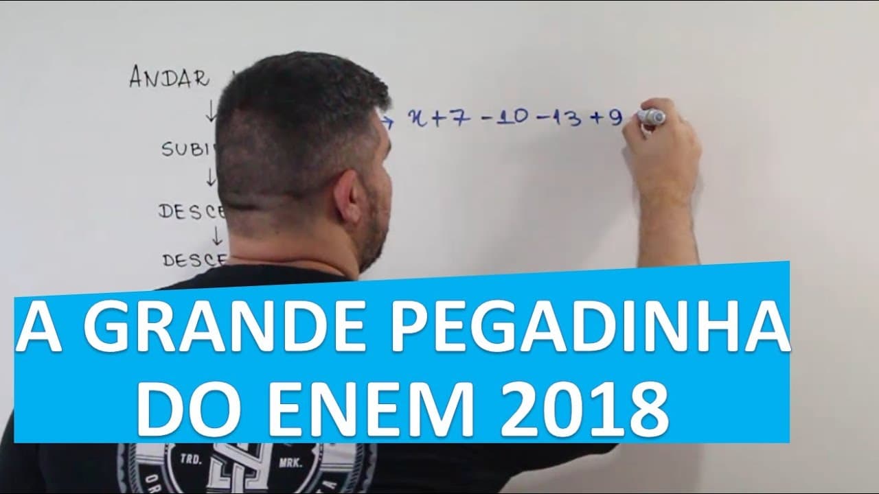 Thumbnail: 💡 ENEM 2018 - 164  (Azul) Matemática - A criança no elevador! (Modo Pegadinha ON!)