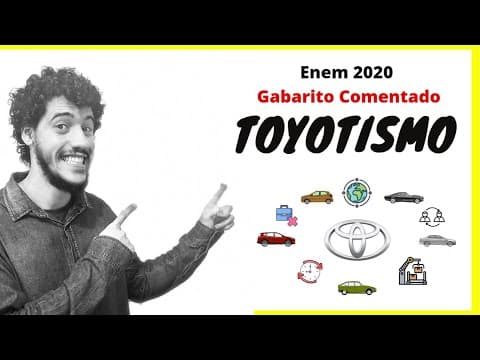 Thumbnail da aula: ENEM 2020 | Toyotismo | Gabarito comentado de Geografia | Prova amarela | Q75