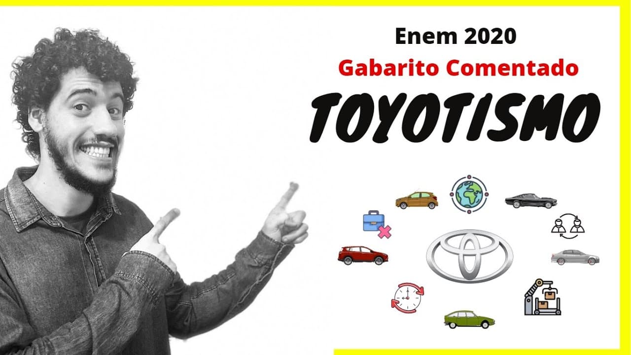 Thumbnail: ENEM 2020 | Toyotismo | Gabarito comentado de Geografia | Prova amarela | Q75