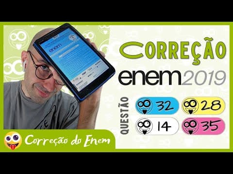 Thumbnail da aula: [CORREÇÃO DO ENEM] Questão 32 - Enem 2019 - Prova azul ▷ Emagrecer sem exercício?