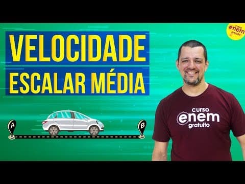 Thumbnail da aula: VELOCIDADE ESCALAR MÉDIA | Resumo de Física para o Enem