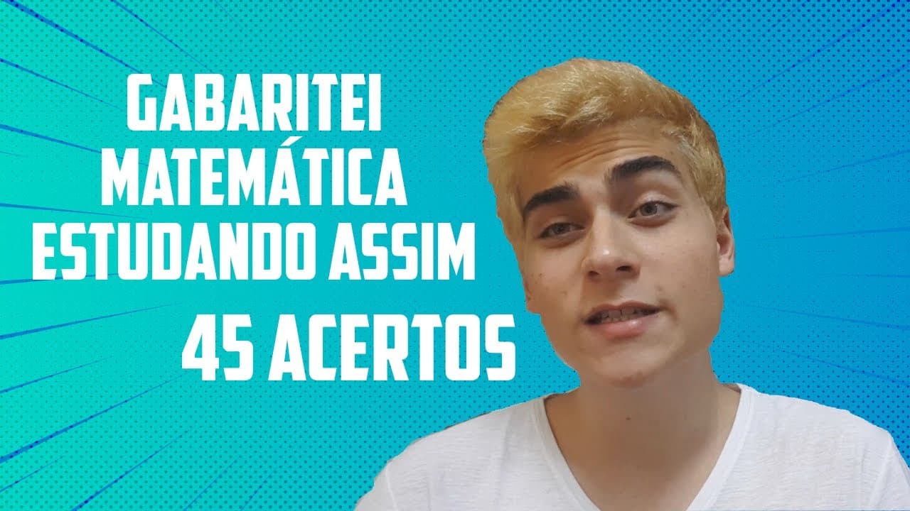 Thumbnail: COMO MELHORAR EM MATEMÁTICA DO ENEM - ISSO ME FEZ GABARITAR MATEMÁTICA