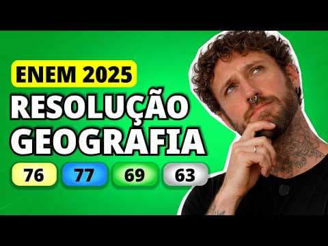 Thumbnail da aula: ENEM 2025 GEOGRAFIA – Questão 76 | Carro elétrico, uma miragem ecológica A mudança para a