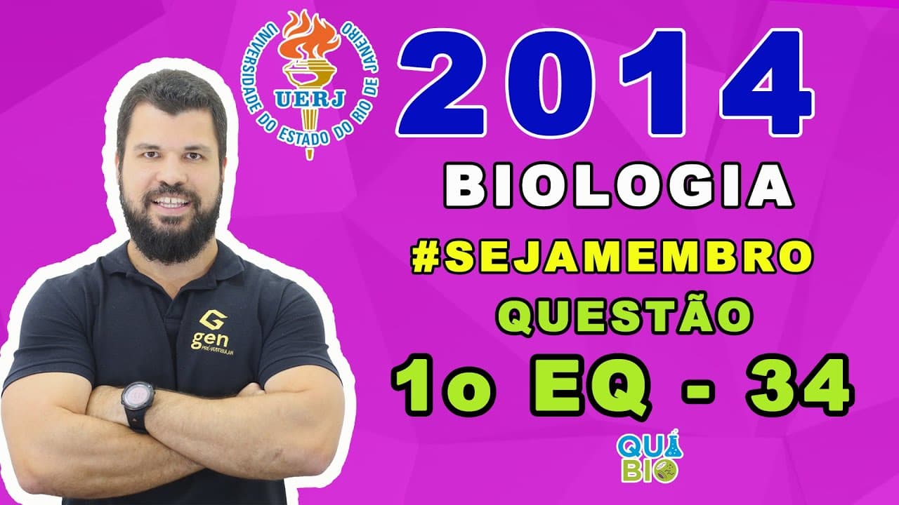 Thumbnail: UERJ 2014 - 1o EQ - Questão 34 - As características abaixo são referentes aos processos de replicaçã