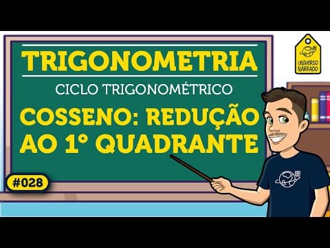Thumbnail da aula: Cosseno: Redução ao Primeiro Quadrante | Trigonometria