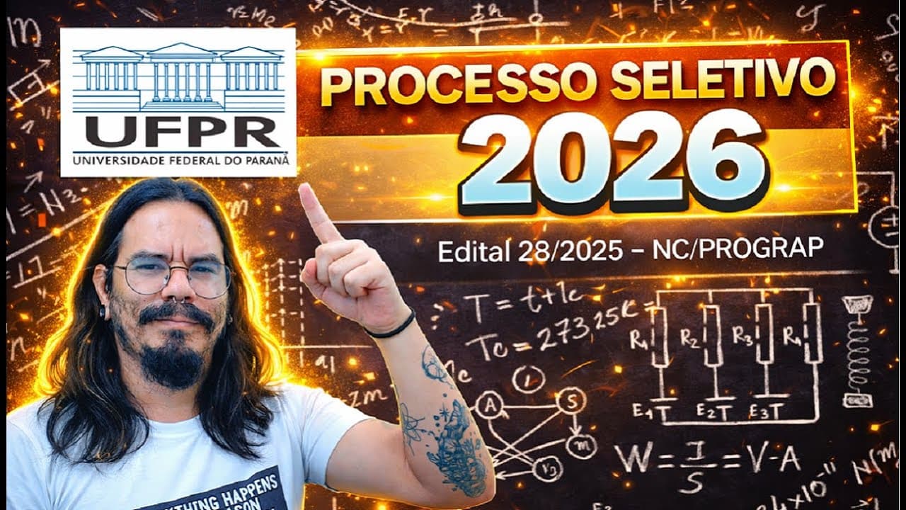 Thumbnail: UFPR (2ª Fase 2026) - Questão 01