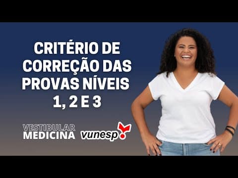 Thumbnail da aula: Critério de correção das provas níveis 1, 2 e 3
