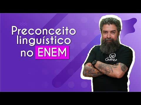 Thumbnail da aula: Preconceito Linguístico no Enem - Brasil Escola