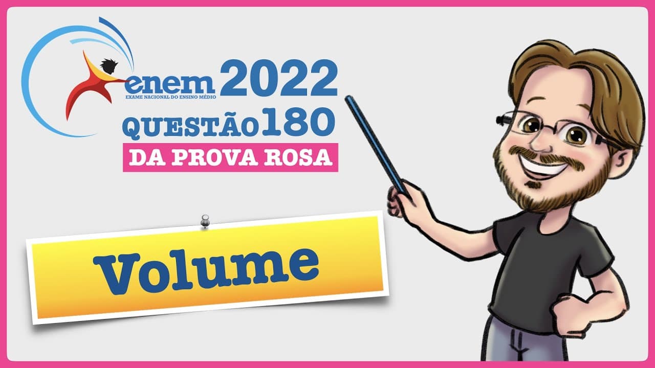 Thumbnail: ENEM 2022 || Volume || Uma cozinheira produz docinhos especiais por encomenda. Usando uma