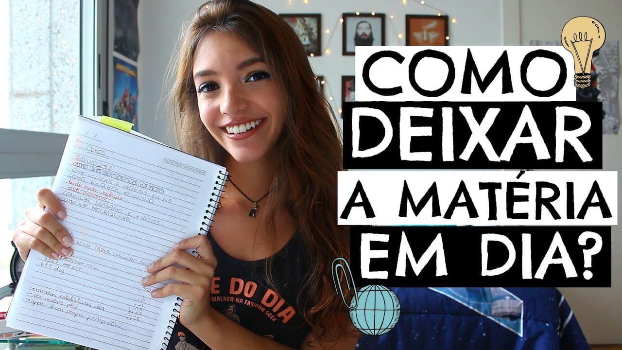 Thumbnail: COMO COLOCAR A MATÉRIA ATRASADA EM DIA! - Débora Aladim