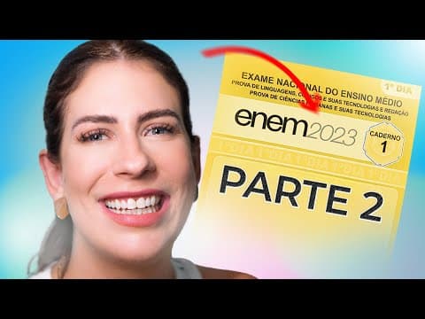 Thumbnail da aula: DESCUBRA o que mudou na CORREÇÃO da REDAÇÃO do ENEM 2023 (parte 2)