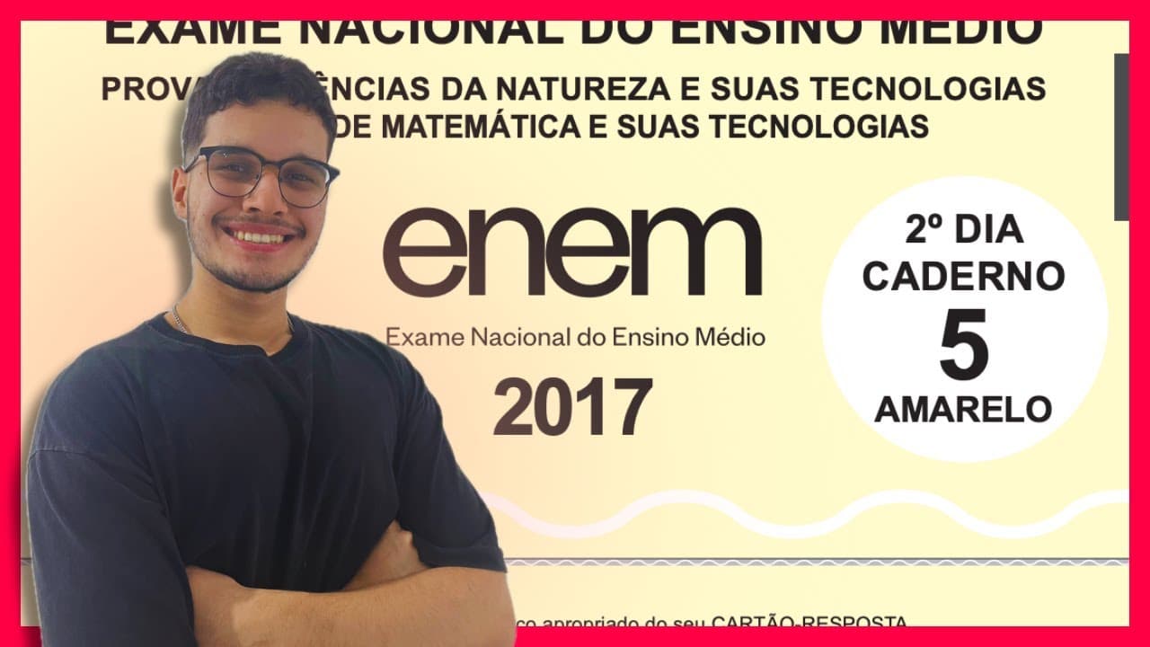 Thumbnail: 📙 ENEM 2017 MATEMÁTICA: Resolução Completa! (🧠 Monitor Memorize José Guilherme)